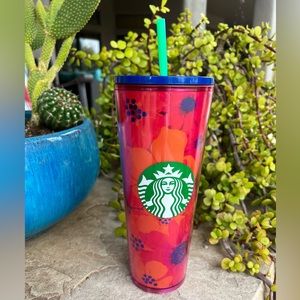 Starbucks summer 2022 Dancing Blooms Venti tumbler. 24 oz. NWT